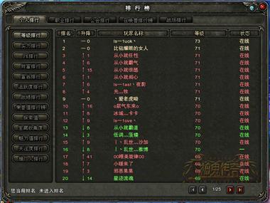 图片: 图3+网通区新服【北玄宫】等级排行榜.jpg